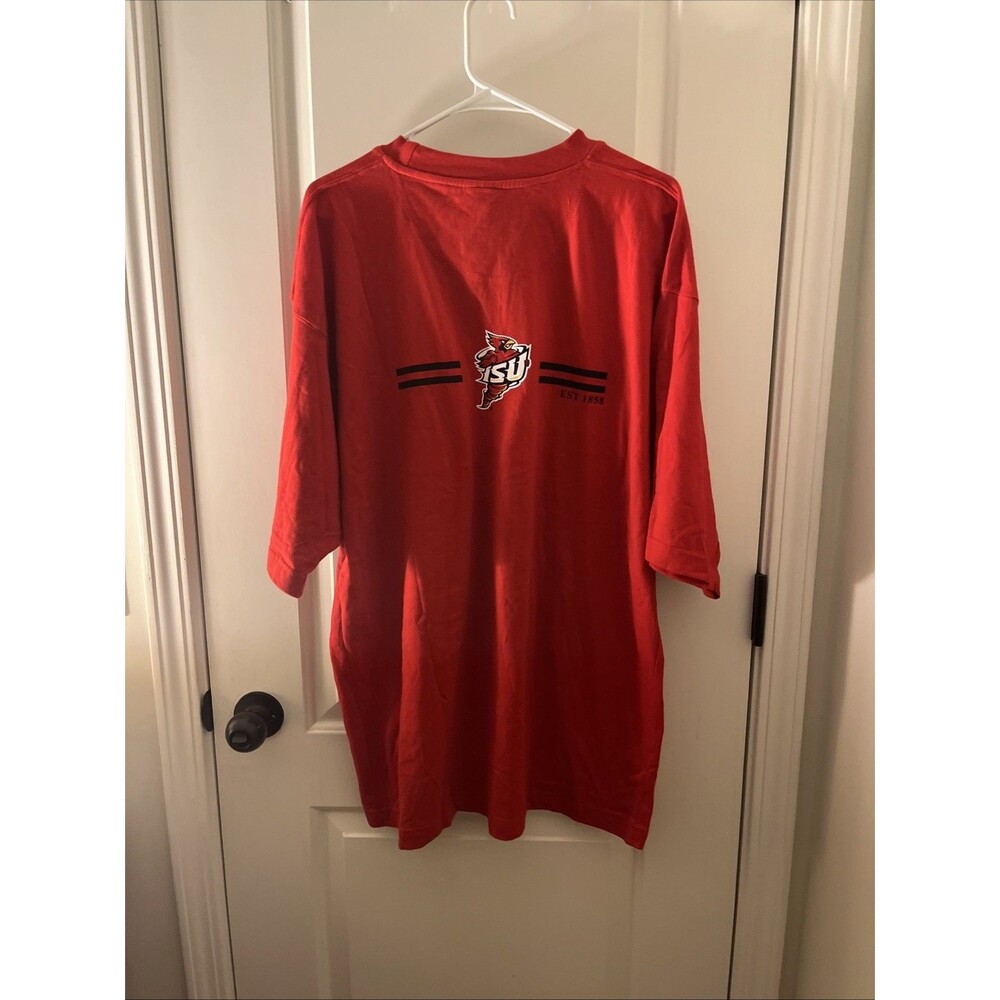 Vintage Starter Iowa State ISU Cyclones Est. 1858 Graphic T-Shirt Red Mens 2XL - Picture 10 of 15